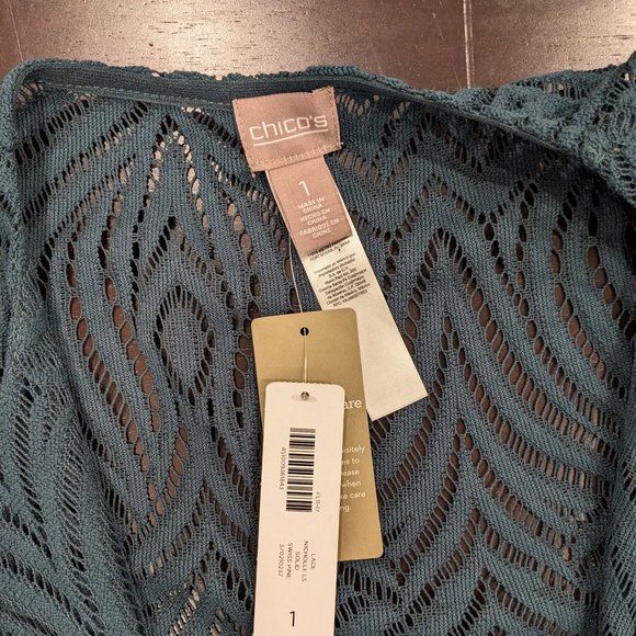 Chico's Lace Cardigan Size 1 (Large) New With Tags - Picture 4 of 4